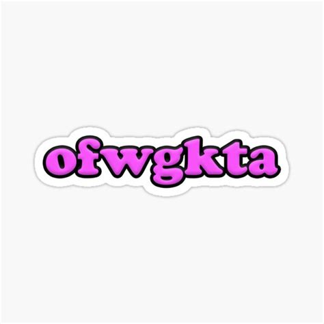 Ofwgkta Stickers for Sale .